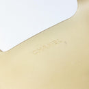 CHANEL Tote Bag Rubber Beige CC Auth 152235-17