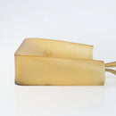 CHANEL Tote Bag Rubber Beige CC Auth 152235-3