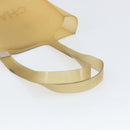 CHANEL Tote Bag Rubber Beige CC Auth 152235-7