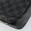 LOUIS VUITTON Damier Graphite Trousse Toilette PM Clutch Bag N47522 Auth 152238-16