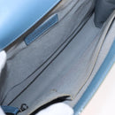 CHANEL Chain Boy Chanel Shoulder Bag Patent leather Green Blue CC Auth 152239-11