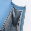 CHANEL Chain Boy Chanel Shoulder Bag Patent leather Green Blue CC Auth 152239-20