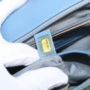 CHANEL Chain Boy Chanel Shoulder Bag Patent leather Green Blue CC Auth 152239-12