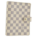 LOUIS VUITTON Damier Azur Agenda MM Day Planner Cover R20707 LV Auth 152240-1