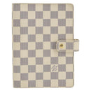 LOUIS VUITTON Damier Azur Agenda MM Day Planner Cover R20707 LV Auth 152240-13