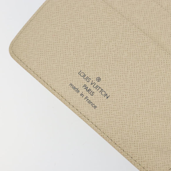 LOUIS VUITTON Damier Azur Agenda MM Day Planner Cover R20707 LV Auth 152240