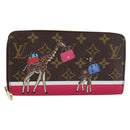 LOUIS VUITTON Monogram Zippy Wallet Giraffe Long Wallet M62085 LV Auth 152241-1