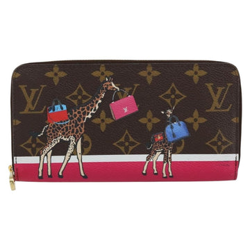 LOUIS VUITTON Monogram Zippy Wallet Giraffe Long Wallet M62085 LV Auth 152241 - 0