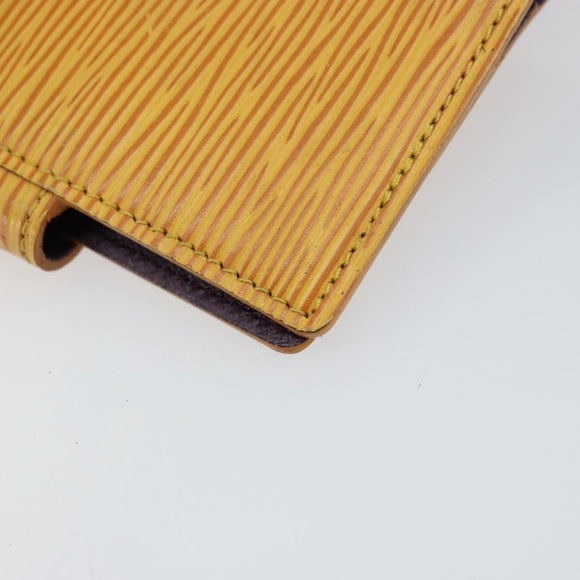 LOUIS VUITTON Epi Agenda Mini Day Planner Cover Yellow R20059 Auth 152242
