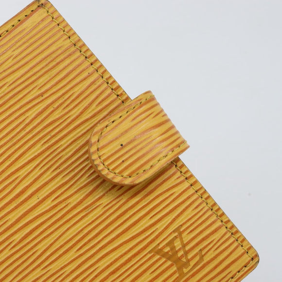 LOUIS VUITTON Epi Agenda Mini Day Planner Cover Yellow R20059 Auth 152242