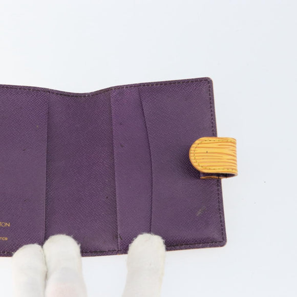 LOUIS VUITTON Epi Agenda Mini Day Planner Cover Yellow R20059 Auth 152242