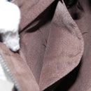 FENDI Zucchino Canvas Shoulder Bag Navy Silver Auth 152243-19