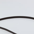 FENDI Zucchino Canvas Shoulder Bag Navy Silver Auth 152243-8