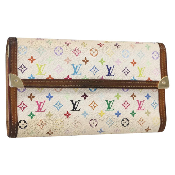 LOUIS VUITTON Multicolor Porte Tresor International Wallet M92659 Auth 152244