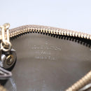 LOUIS VUITTON Monogram Vernis Pochette Cle NM Purse Beige M91763 Auth 152245-15