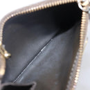 LOUIS VUITTON Monogram Vernis Pochette Cle NM Purse Beige M91763 Auth 152245-16