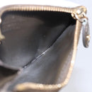 LOUIS VUITTON Monogram Vernis Pochette Cle NM Purse Beige M91763 Auth 152245-17