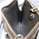 LOUIS VUITTON Monogram Vernis Pochette Cle NM Purse Beige M91763 Auth 152245-18