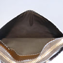 LOUIS VUITTON Monogram Vernis Pochette Cle NM Purse Beige M91763 Auth 152245-20