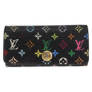 LOUIS VUITTON Monogram Multicolor Multicles 4 Key Case Black M93732 Auth 152246-13