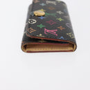 LOUIS VUITTON Monogram Multicolor Multicles 4 Key Case Black M93732 Auth 152246-3