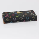 LOUIS VUITTON Monogram Multicolor Multicles 4 Key Case Black M93732 Auth 152246-5