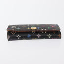 LOUIS VUITTON Monogram Multicolor Multicles 4 Key Case Black M93732 Auth 152246-6