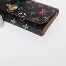 LOUIS VUITTON Monogram Multicolor Multicles 4 Key Case Black M93732 Auth 152246-15