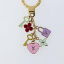 LOUIS VUITTON Porte Cles Pretty Charm metal Multicolor M66145 LV Auth 152247V-4