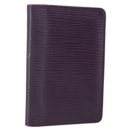 LOUIS VUITTON Epi Organizer De Poch Card Case Purple M6358K LV Auth 152248