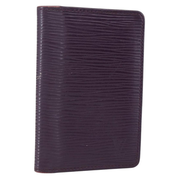 LOUIS VUITTON Epi Organizer De Poch Card Case Purple M6358K LV Auth 152248