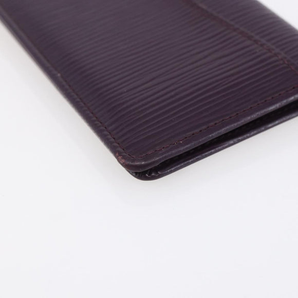 LOUIS VUITTON Epi Organizer De Poch Card Case Purple M6358K LV Auth 152248