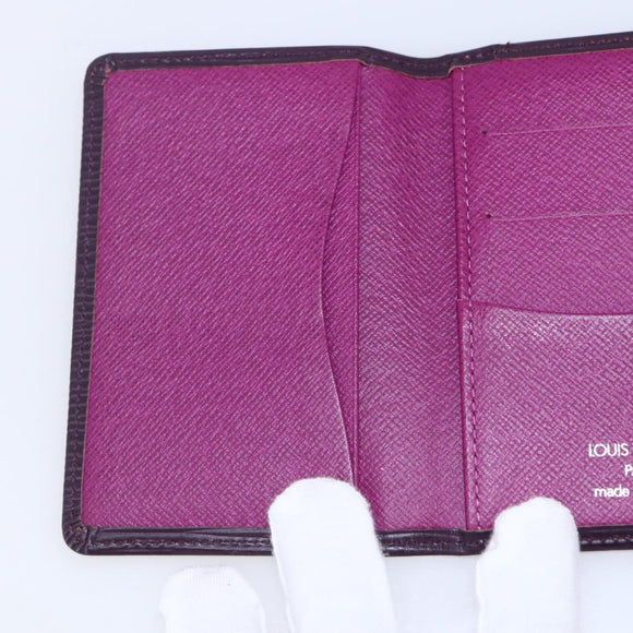 LOUIS VUITTON Epi Organizer De Poch Card Case Purple M6358K LV Auth 152248