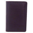 LOUIS VUITTON Epi Organizer De Poch Card Case Purple M6358K LV Auth 152248-13