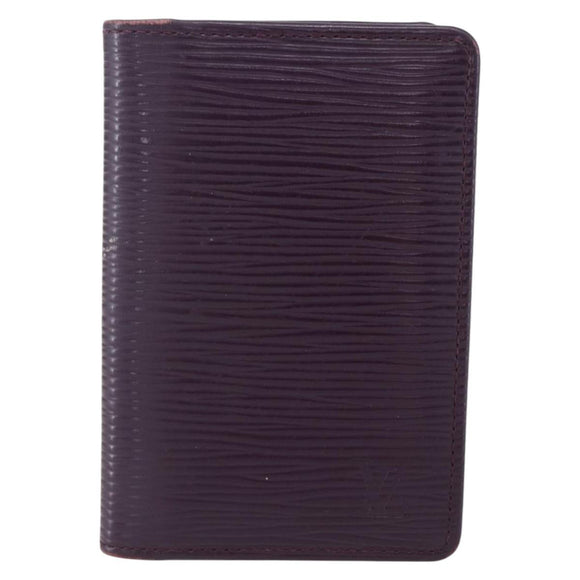 LOUIS VUITTON Epi Organizer De Poch Card Case Purple M6358K LV Auth 152248