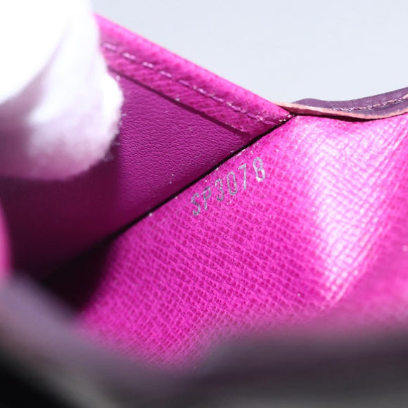 LOUIS VUITTON Epi Organizer De Poch Card Case Purple M6358K LV Auth 152248