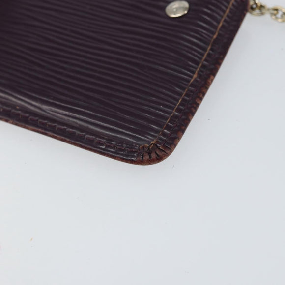 LOUIS VUITTON Epi Pochette Cles NM Muntbuidel Paars M6660K LV Auth 152249