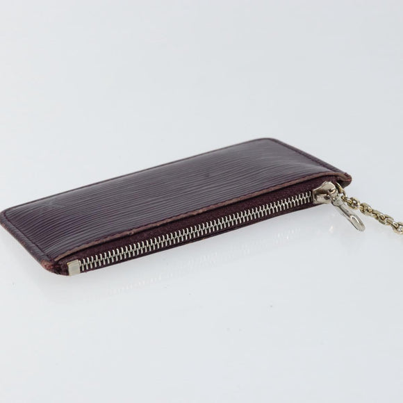 LOUIS VUITTON Epi Pochette Cles NM Muntbuidel Paars M6660K LV Auth 152249