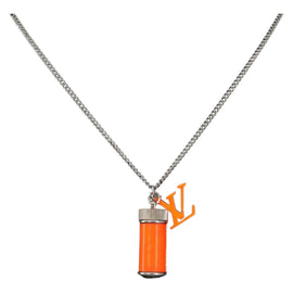LOUIS VUITTON Collier LV Frio Necklace metal Orange MP2142 LV Auth 152250