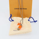 LOUIS VUITTON Collier LV Frio Necklace metal Orange MP2142 LV Auth 152250-12