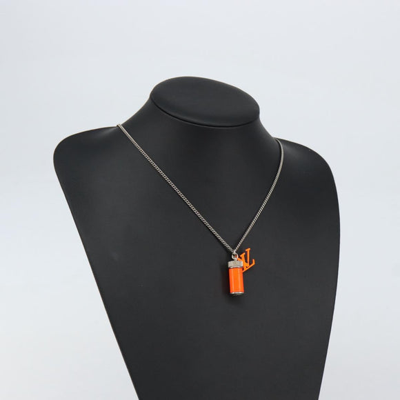 LOUIS VUITTON Collier LV Frio Necklace metal Orange MP2142 LV Auth 152250