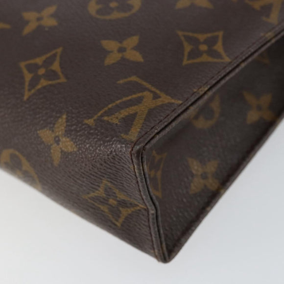 LOUIS VUITTON Monogram Poche Toilette 19 Pouch M47544 LV Auth 152251