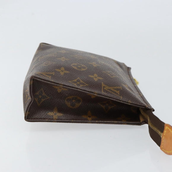 LOUIS VUITTON Monogram Poche Toilette 19 Pouch M47544 LV Auth 152251
