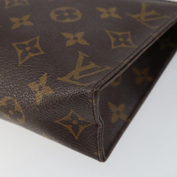 LOUIS VUITTON Monogram Poche Toilette 19 Pouch M47544 LV Auth 152251