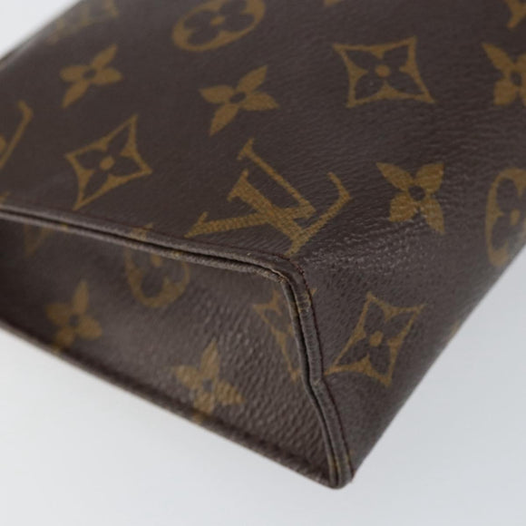 LOUIS VUITTON Monogram Poche Toilette 19 Pouch M47544 LV Auth 152251