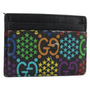 GUCCI GG Psychedelic Card Case Black 601098 Auth 152252-1