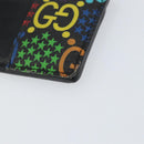GUCCI GG Psychedelic Card Case Black 601098 Auth 152252-10