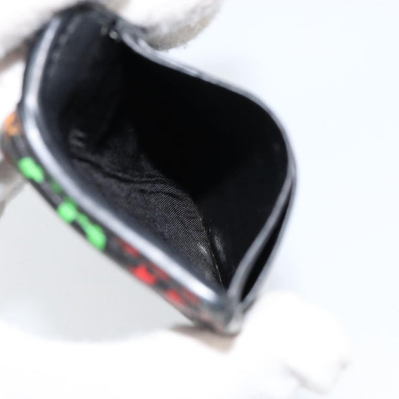 GUCCI GG Psychedelic Card Case Black 601098 Auth 152252