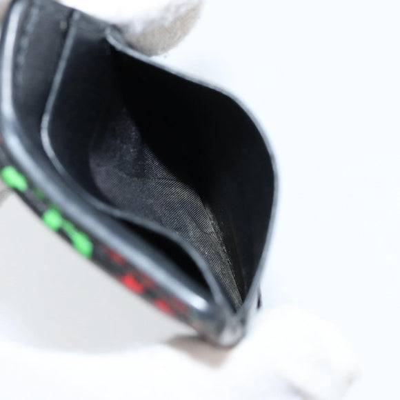 GUCCI GG Psychedelic Card Case Black 601098 Auth 152252