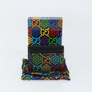 GUCCI GG Psychedelic Card Case Black 601098 Auth 152252-19